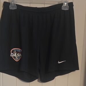 Nike Women's Black Athletic Shorts with Logo